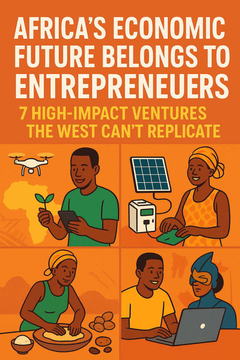 Africa’s Economic Future Depends on Entrepreneurs. 7 High-Impact Ventures the West Can’t Replicate.”