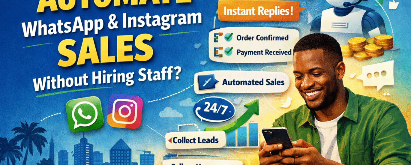 How can African entrepreneurs automate WhatApp and Instagram sales without hiring staffs?