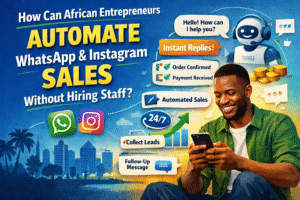 How can African entrepreneurs automate WhatApp and Instagram sales without hiring staffs?